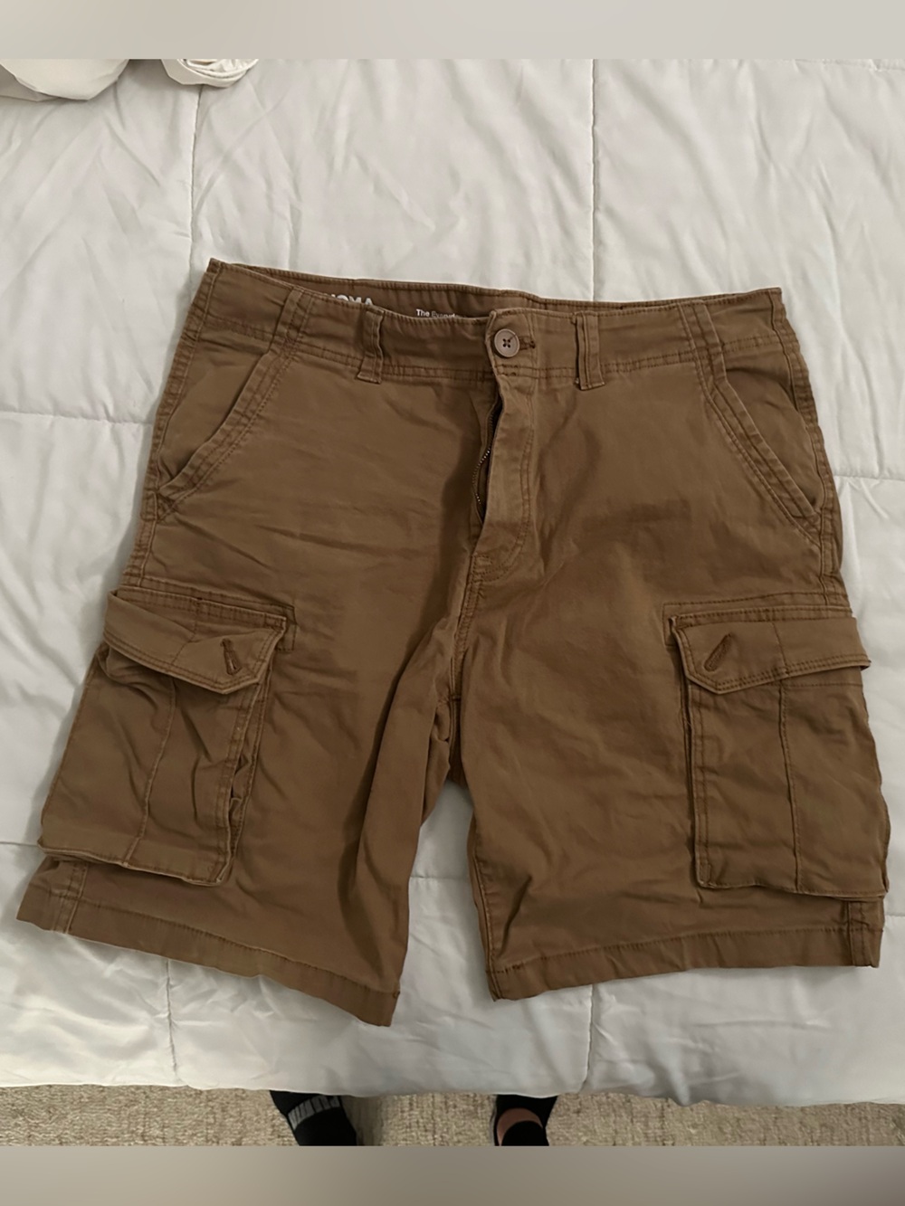 Sonoma Brown Cargo Shorts with Flap Pockets